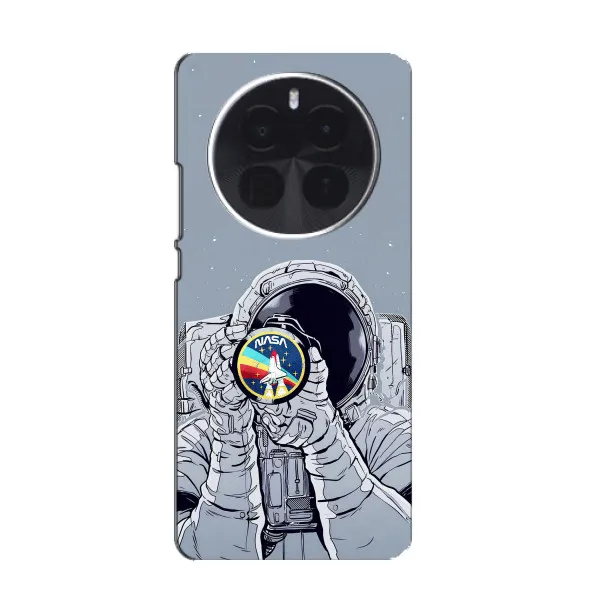Чехол с принтом «Космонавт фото» для ZTE Blade V70 Max