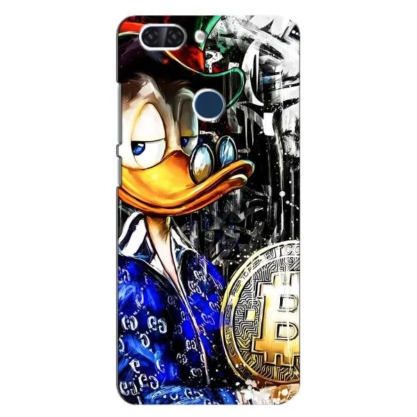 Чехол с принтом «Биткойн Скрудж» для ZTE Blade V9