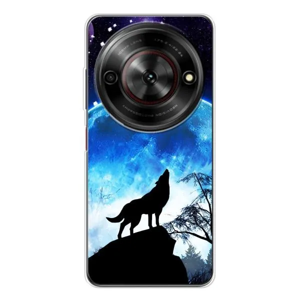 Чехол с принтом «Волк на луну» для ZTE Nubia Focus 5G