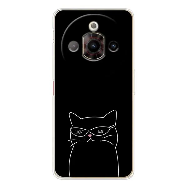 Чехол с принтом «Равнодушный кот» для ZTE Nubia Focus Pro