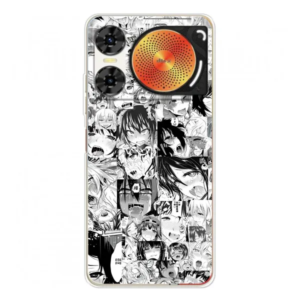Чехол с принтом «Ahegao manga» для ZTE Nubia Music 2