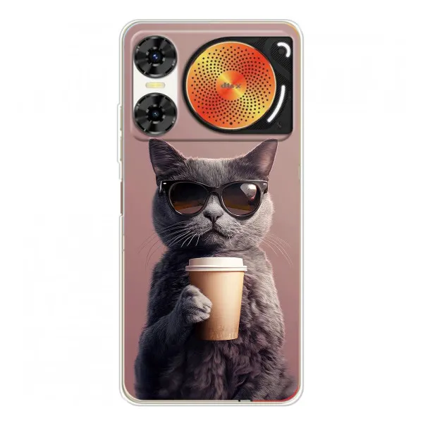 Чехол с принтом «Кот с кофе» для ZTE Nubia Music 2 Чехол с принтом «Кот с кофе» для ZTE Nubia Music 2