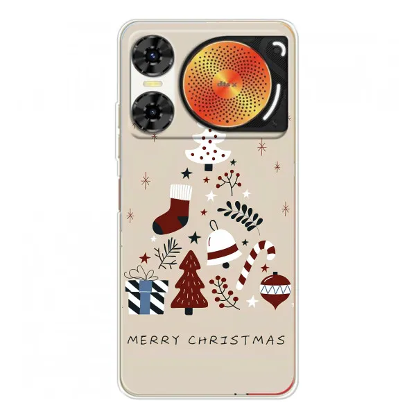 Чехол с принтом «Merry Christmas» для ZTE Nubia Music 2