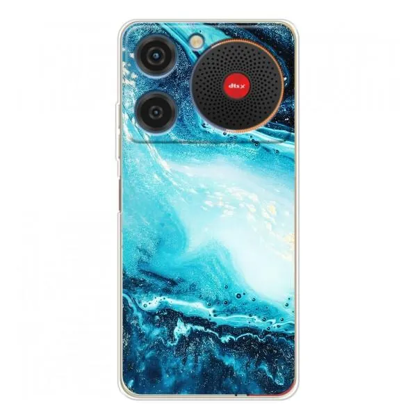 Чехол с принтом «Голубой мрамор» для ZTE Nubia Music