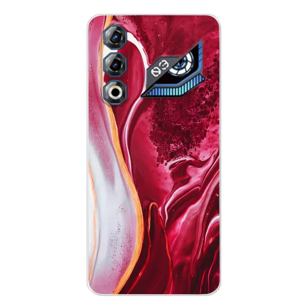 Чехол с принтом «Мрамор красный» для ZTE Nubia Neo 3 GT