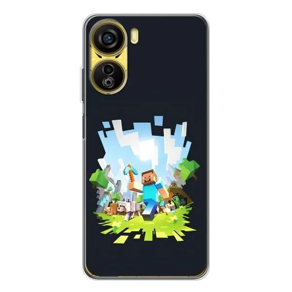 Чехол с принтом «персонажи Minecraft» для ZTE Nubia Neo 5G