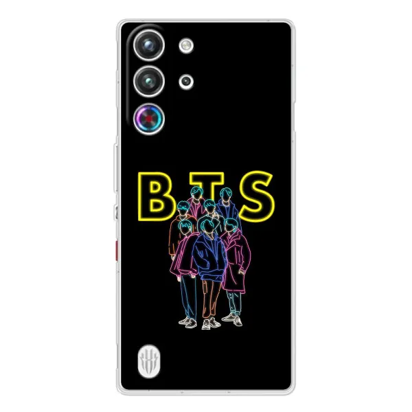 Чехол с принтом «BTS стайл» для ZTE Nubia RedMagic 10 Pro