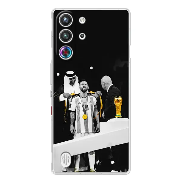 Чехол с принтом «Месси в накидке» для ZTE Nubia RedMagic 10 Pro