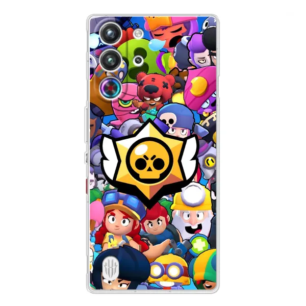 Чехол с принтом «Лого Brawl Stars» для ZTE Nubia RedMagic 10 Pro Чехол с принтом «Лого Brawl Stars» для ZTE Nubia RedMagic 10 Pro