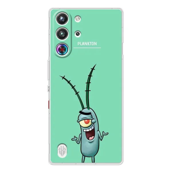 Чехол с принтом «Персонаж Планктон» для ZTE Nubia RedMagic 10 Pro Чехол с принтом «Персонаж Планктон» для ZTE Nubia RedMagic 10 Pro