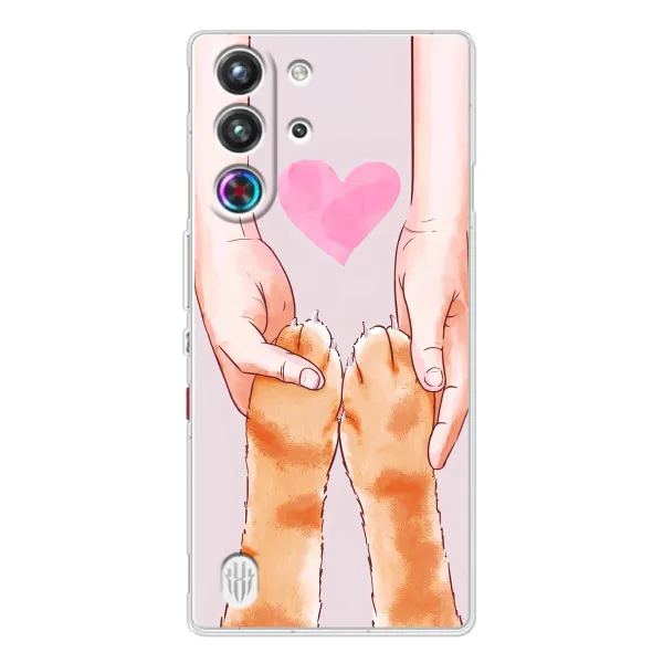 Чехол с принтом «Любовь к котикам» для ZTE Nubia RedMagic 10 Pro