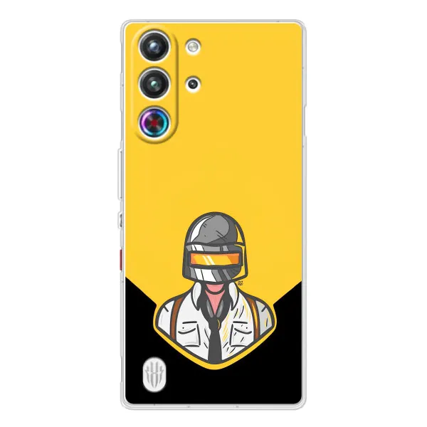 Чехол с принтом «Пабг в шлеме» для ZTE Nubia RedMagic 10 Pro Чехол с принтом «Пабг в шлеме» для ZTE Nubia RedMagic 10 Pro