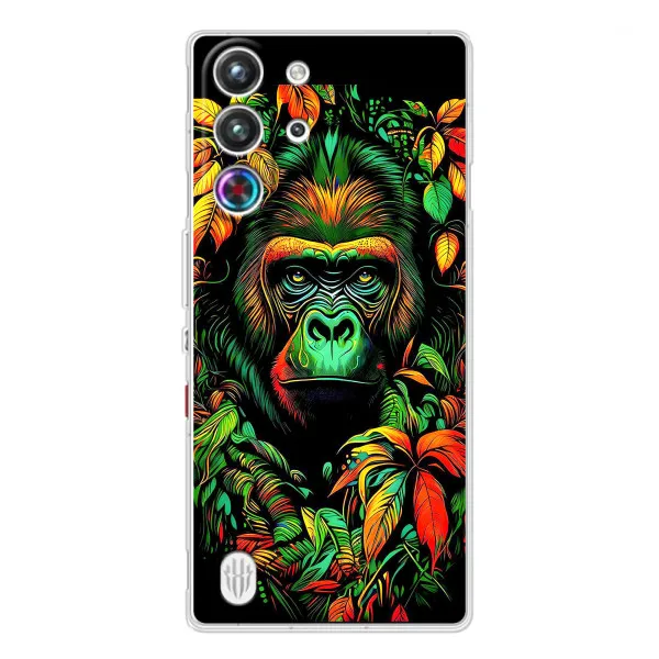 Чохол з принтом «Мавпа в квітах» для ZTE Nubia RedMagic 10 Pro Чохол з принтом «Мавпа в квітах» для ZTE Nubia RedMagic 10 Pro