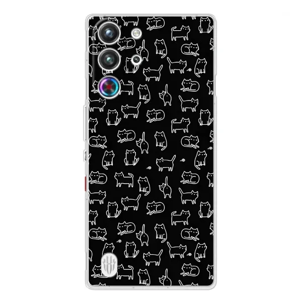 Чехол с принтом «Меленькие котики» для ZTE Nubia RedMagic 10 Pro Чехол с принтом «Меленькие котики» для ZTE Nubia RedMagic 10 Pro