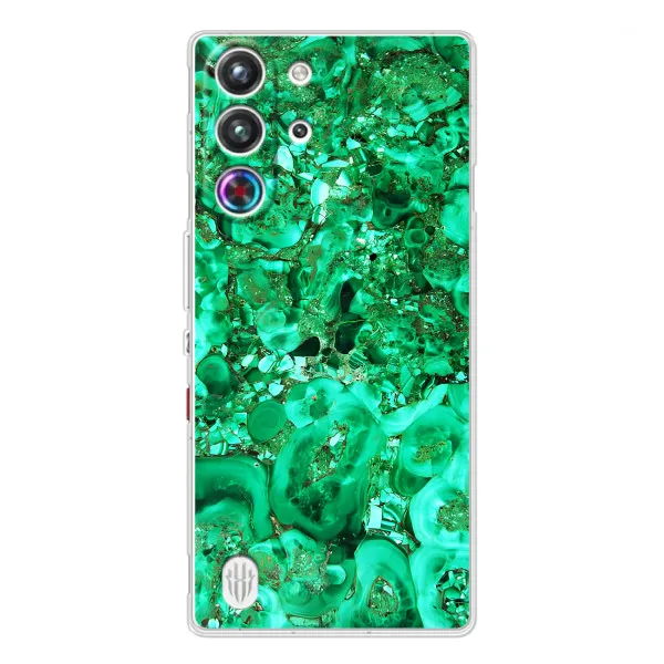 Чехол с принтом «Салатный Мрамор» для ZTE Nubia RedMagic 10 Pro
