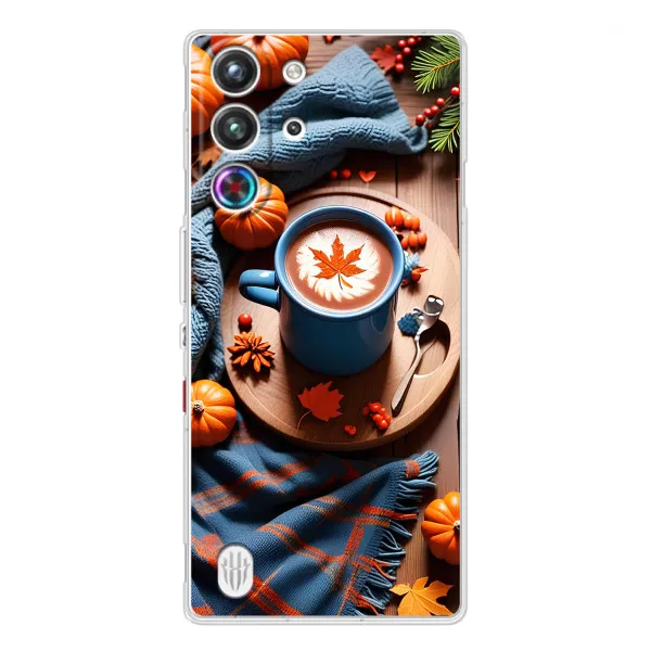 Чехол с принтом «Кофе и тыковки» для ZTE Nubia RedMagic 10 Pro Чехол с принтом «Кофе и тыковки» для ZTE Nubia RedMagic 10 Pro