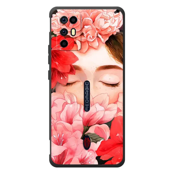Чохол з принтом «Очі в квітах» для ZTE Nubia RedMagic 6R Чохол з принтом «Очі в квітах» для ZTE Nubia RedMagic 6R