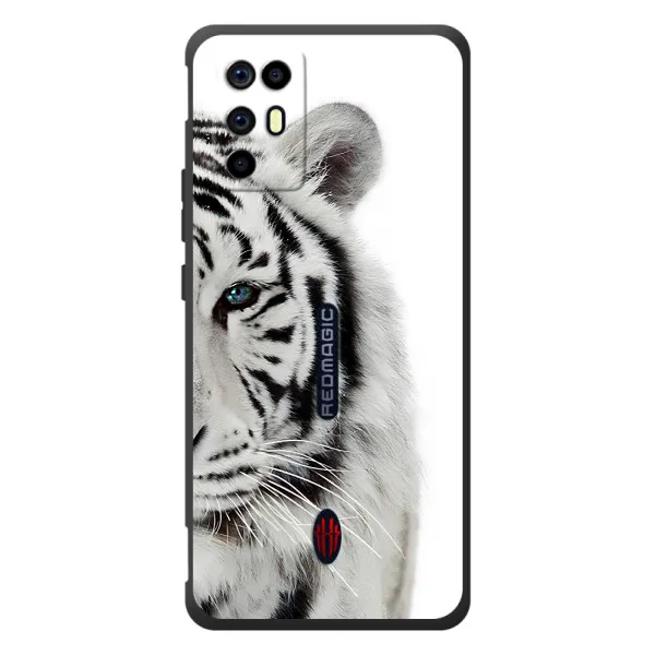 Чехол с принтом «Белый Тигр» для ZTE Nubia RedMagic 6R