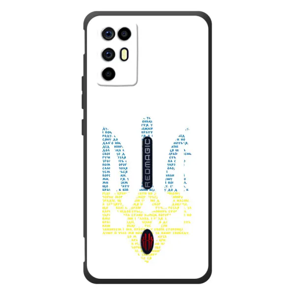 Чехол с принтом «Герб из букв» для ZTE Nubia RedMagic 6R