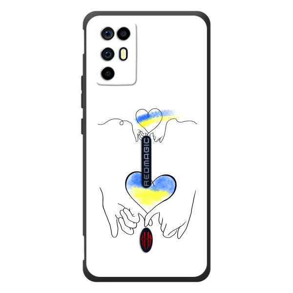 Чехол с принтом «Мир Украине» для ZTE Nubia RedMagic 6R