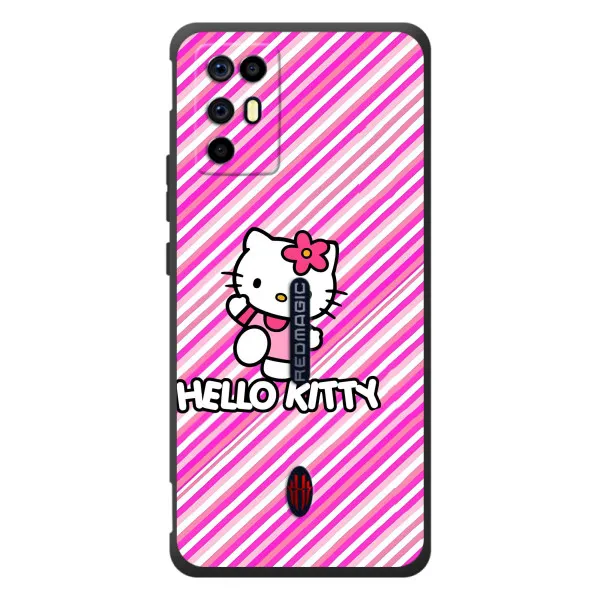 Чохол з принтом «Hello Kytty» для ZTE Nubia RedMagic 6R Чохол з принтом «Hello Kytty» для ZTE Nubia RedMagic 6R