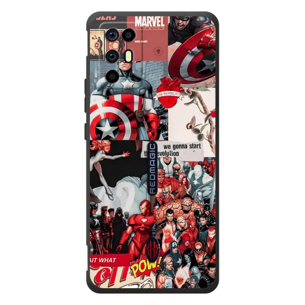 Чохол з принтом «Марвел Комикс» для ZTE Nubia RedMagic 6R
