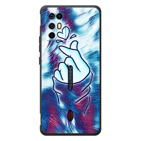 Чохол з принтом «Радужне серце» для ZTE Nubia RedMagic 6R