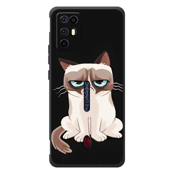 Чохол з принтом «Сумний кіт» для ZTE Nubia RedMagic 6R