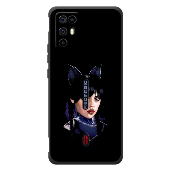 Чохол з принтом «серйозна Венздей» для ZTE Nubia RedMagic 6R