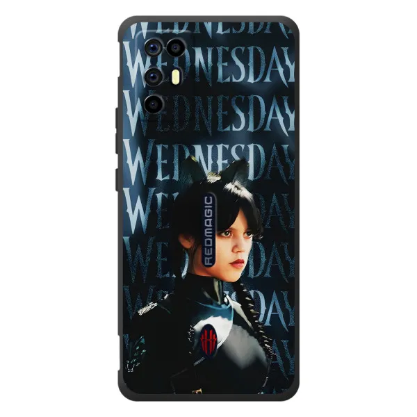 Чохол з принтом «Венздей кішка» для ZTE Nubia RedMagic 6R