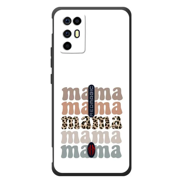 Чохол з принтом «Текстовий колаж мама» для ZTE Nubia RedMagic 6R