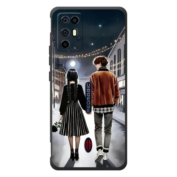 Чохол з принтом «Венздей та Тайлер» для ZTE Nubia RedMagic 6R