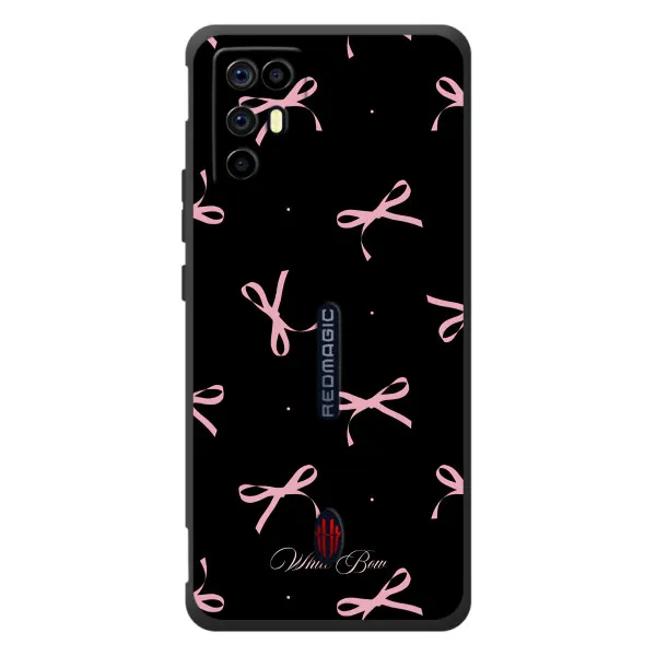 Чехол с принтом «Банты на черном» для ZTE Nubia RedMagic 6R