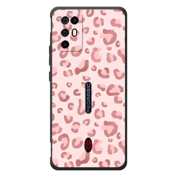Чохол з принтом «Рожевий леопард» для ZTE Nubia RedMagic 6R
