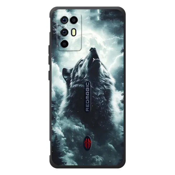Чохол з принтом «Вовк у хмарах» для ZTE Nubia RedMagic 6R