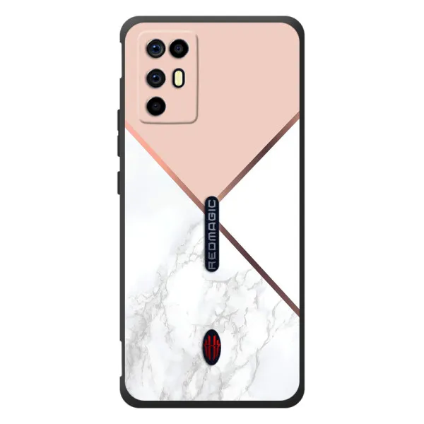 Чохол з принтом «Тройний мрамор» для ZTE Nubia RedMagic 6R