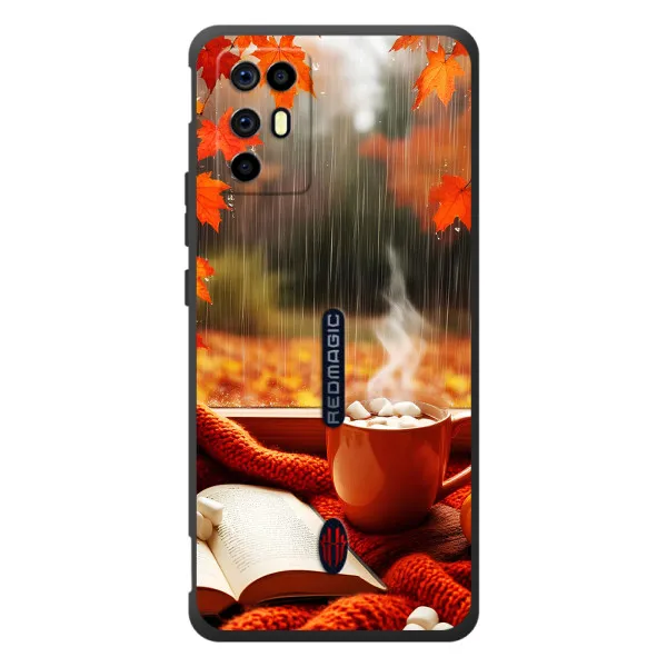 Чохол з принтом «Кава і дощ» для ZTE Nubia RedMagic 6R