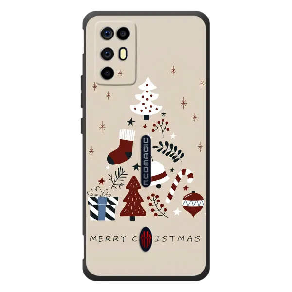 Чохол з принтом «Merry Christmas» для ZTE Nubia RedMagic 6R Чохол з принтом «Merry Christmas» для ZTE Nubia RedMagic 6R