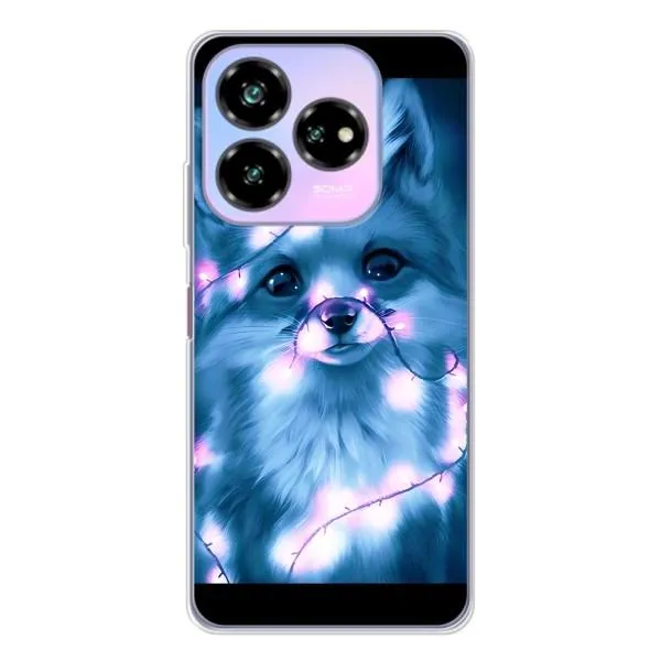Чехол с принтом «Яркая лисичка» для ZTE Nubia V60 Design