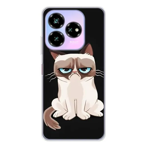 Чохол з принтом «Сумний кіт» для ZTE Nubia V60 Design