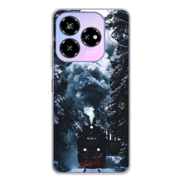 Чехол с принтом «Зимний поезд» для ZTE Nubia V60 Design
