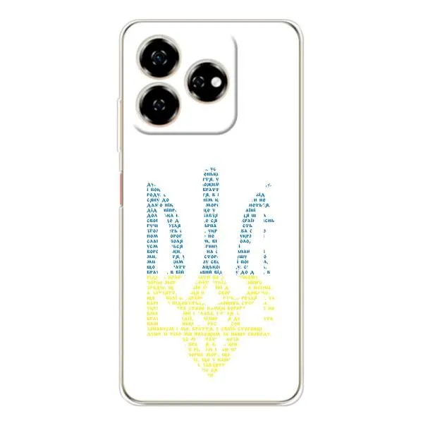 Чехол с принтом «Герб из букв» для ZTE Nubia V60