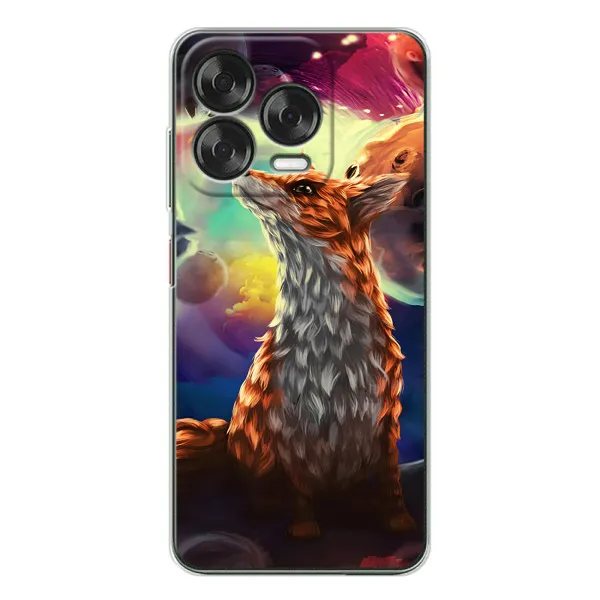 Чохол з принтом «Лисичка в космосі» для ZTE Nubia V70 Design
