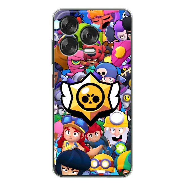 Чехол с принтом «Лого Brawl Stars» для ZTE Nubia V70 Design