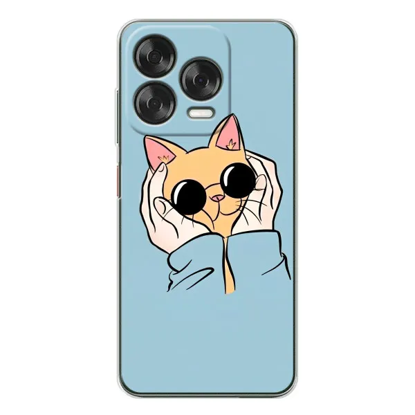 Чехол с принтом «Котик в очках» для ZTE Nubia V70 Design