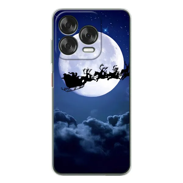 Чехол с принтом «Санта - луна» для ZTE Nubia V70 Design