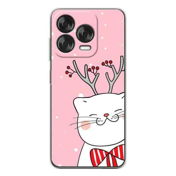 Чехол с принтом «Зимний кот» для ZTE Nubia V70 Design