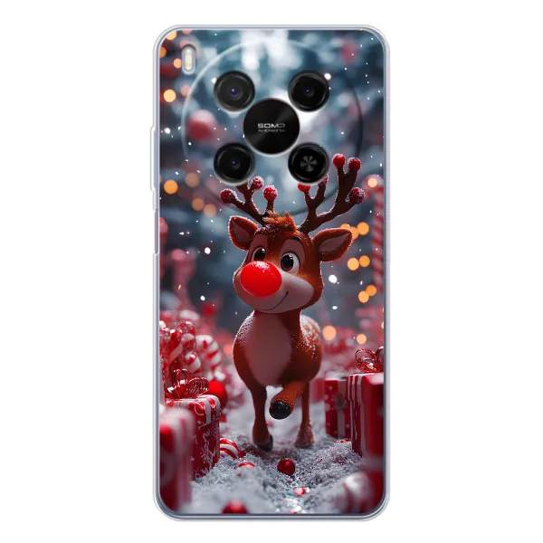 Чехол с принтом «Олень среди подарков» для ZTE Nubia V70 Max Чехол с принтом «Олень среди подарков» для ZTE Nubia V70 Max