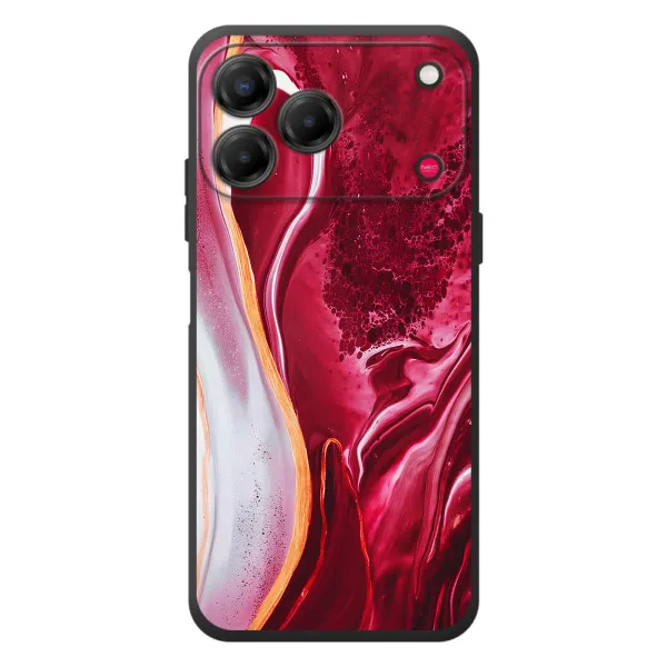 Чохол з принтом «Мрамор червоний» для ZTE Nubia V80 Design