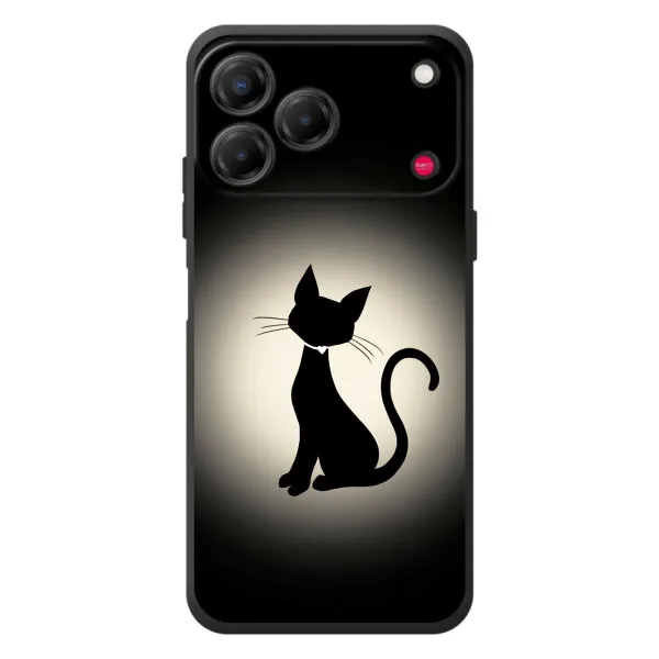 Чохол з принтом «Силует котика» для ZTE Nubia V80 Design